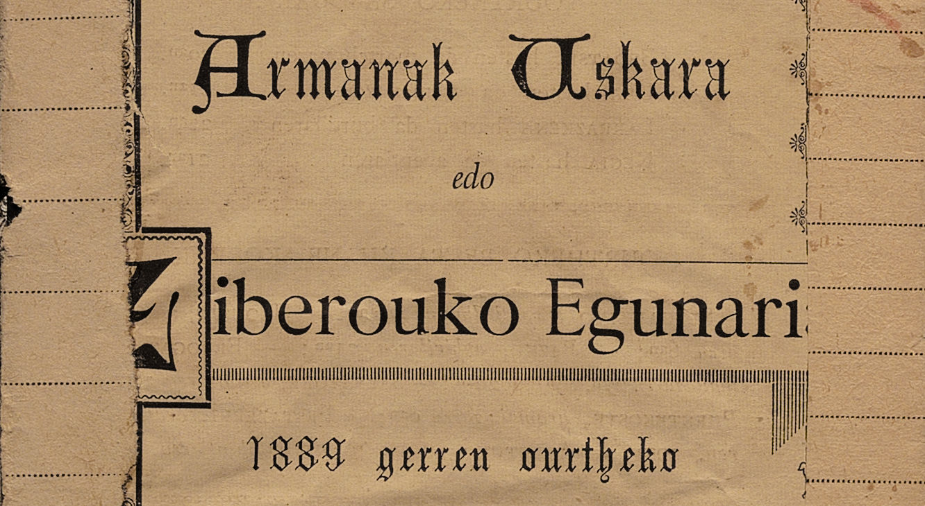 Armanak Uskara edo Ziberouko Egunaria - 1889