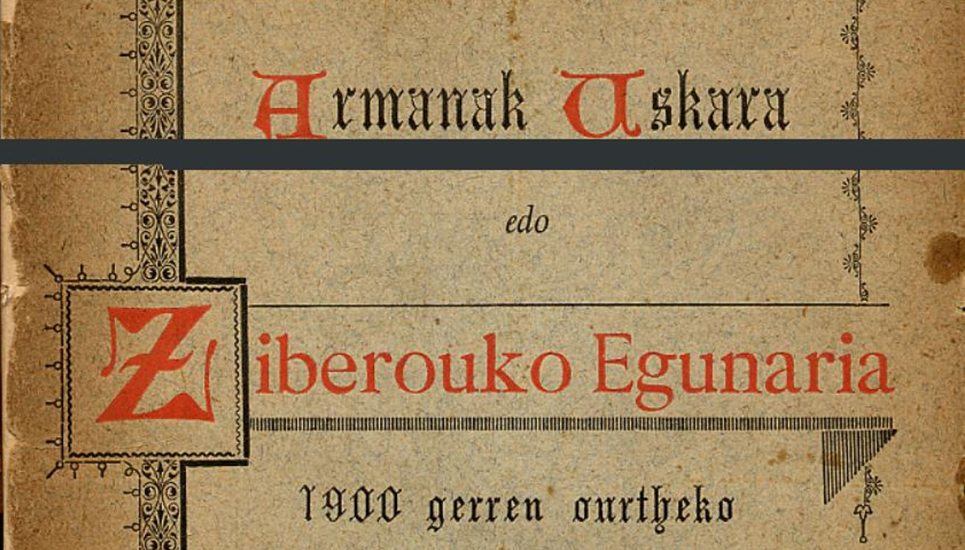 Armanak Uskara edo Ziberouko Egunaria - 1900