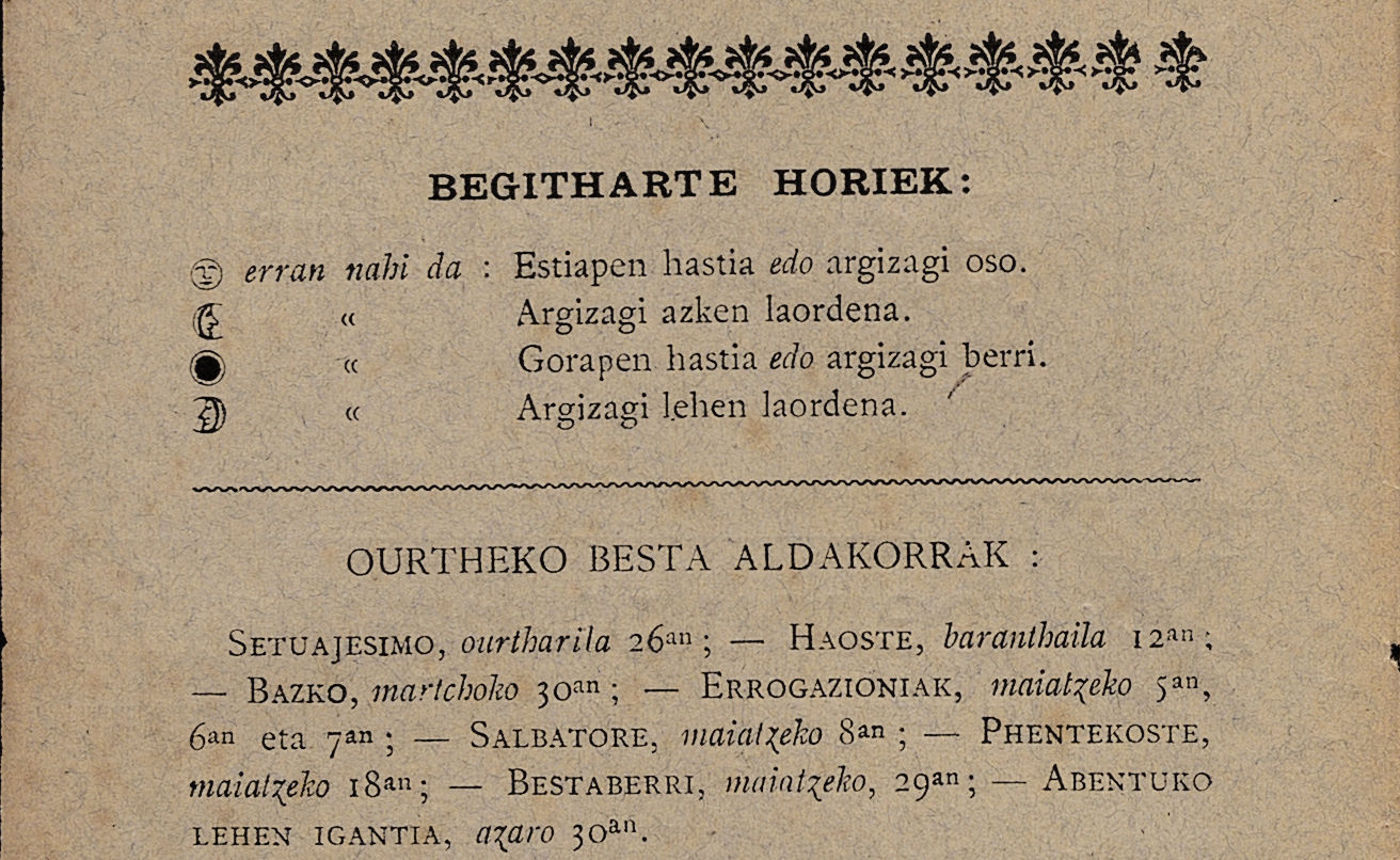 Armanak Uskara edo Ziberouko Egunaria - 1902