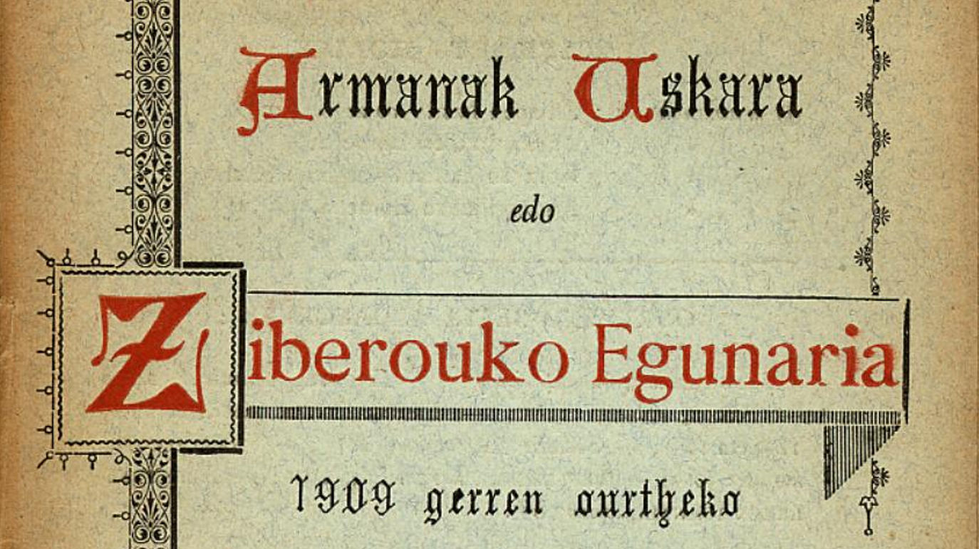Armanak Uskara edo Ziberouko Egunaria - 1909